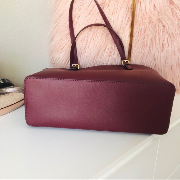 Michael kors Jet set medium carryall Tote merlot - Picture 4 of 7